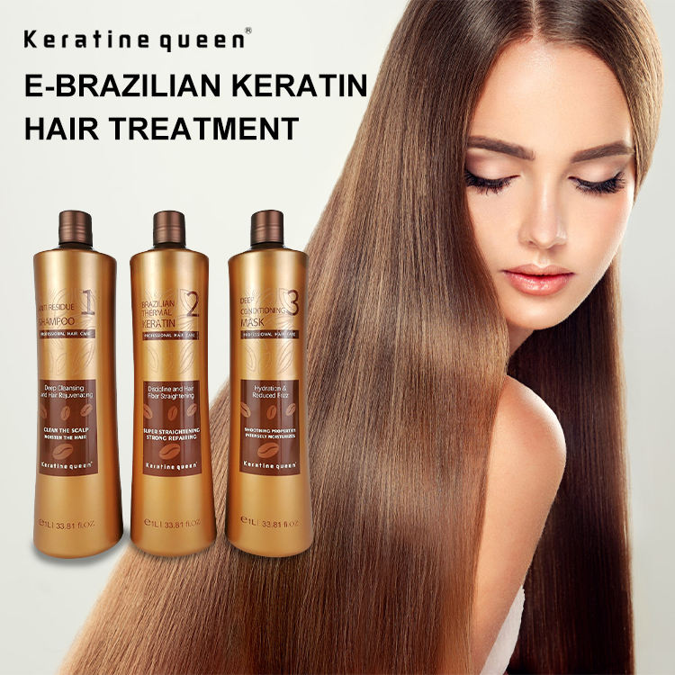 Keratine queen E Series Professional Salon Brazil Keratin Treatment Hair Care Set - Image 2