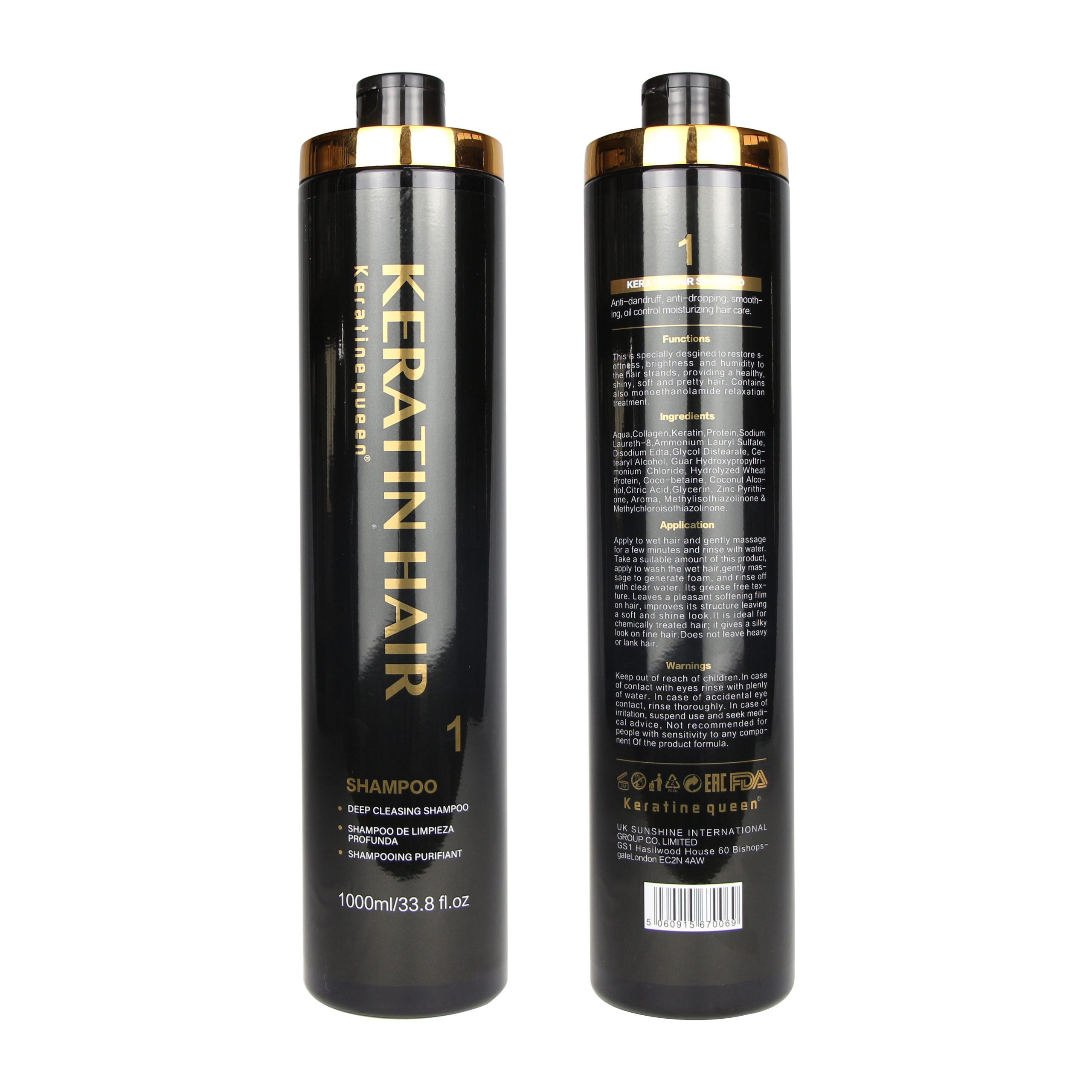 Keratine queen D Series Professional Salon Brazil Keratin Treatment Hair Care Set - Image 4