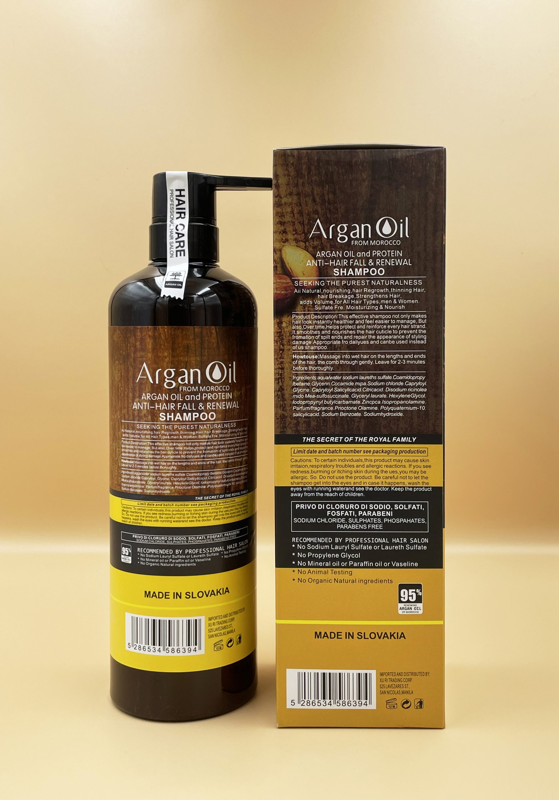 Lightness Argan Oil Protein Keratin Treatment Hair Care Set - Image 5