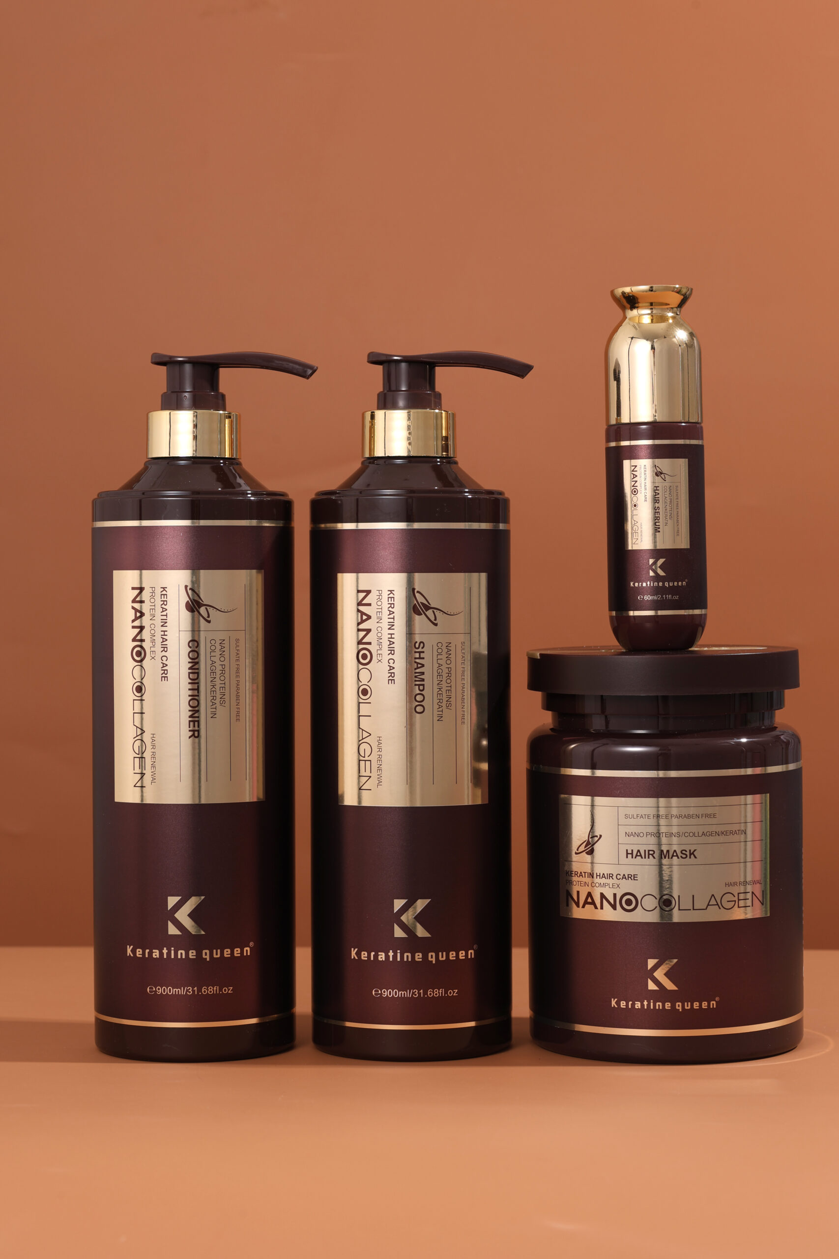 Keratine queen Nano Proteins Collagen Keratin Treatment Hair Care Set - Image 4