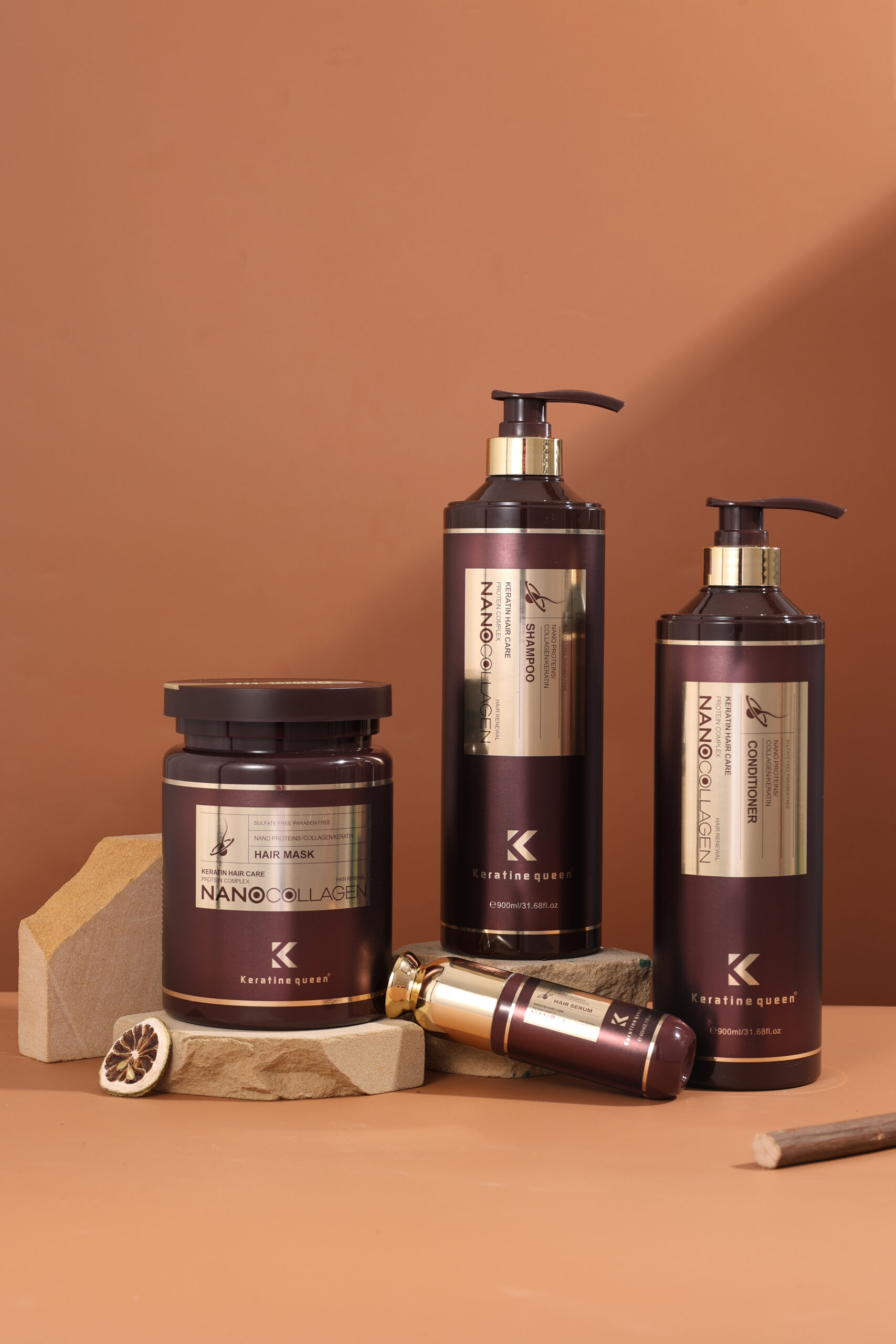 Keratine queen Nano Proteins Collagen Keratin Treatment Hair Care Set - Image 5