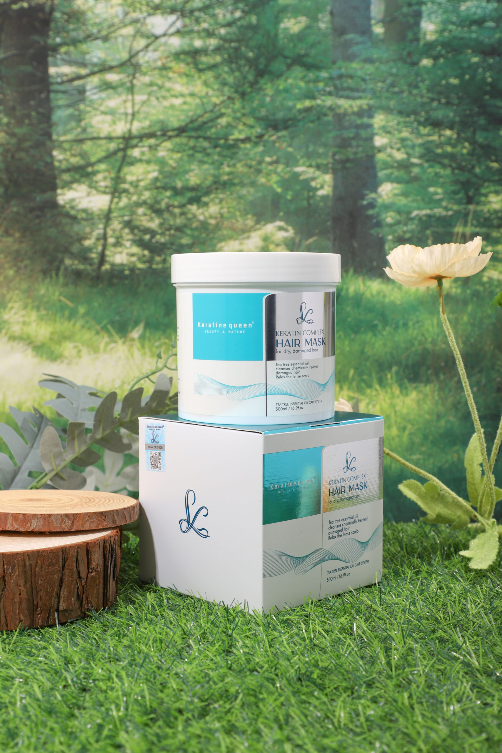 Keratine queen Oil Control Anti-Dandruff Tea Tree Oil Hair Care Set - Image 7