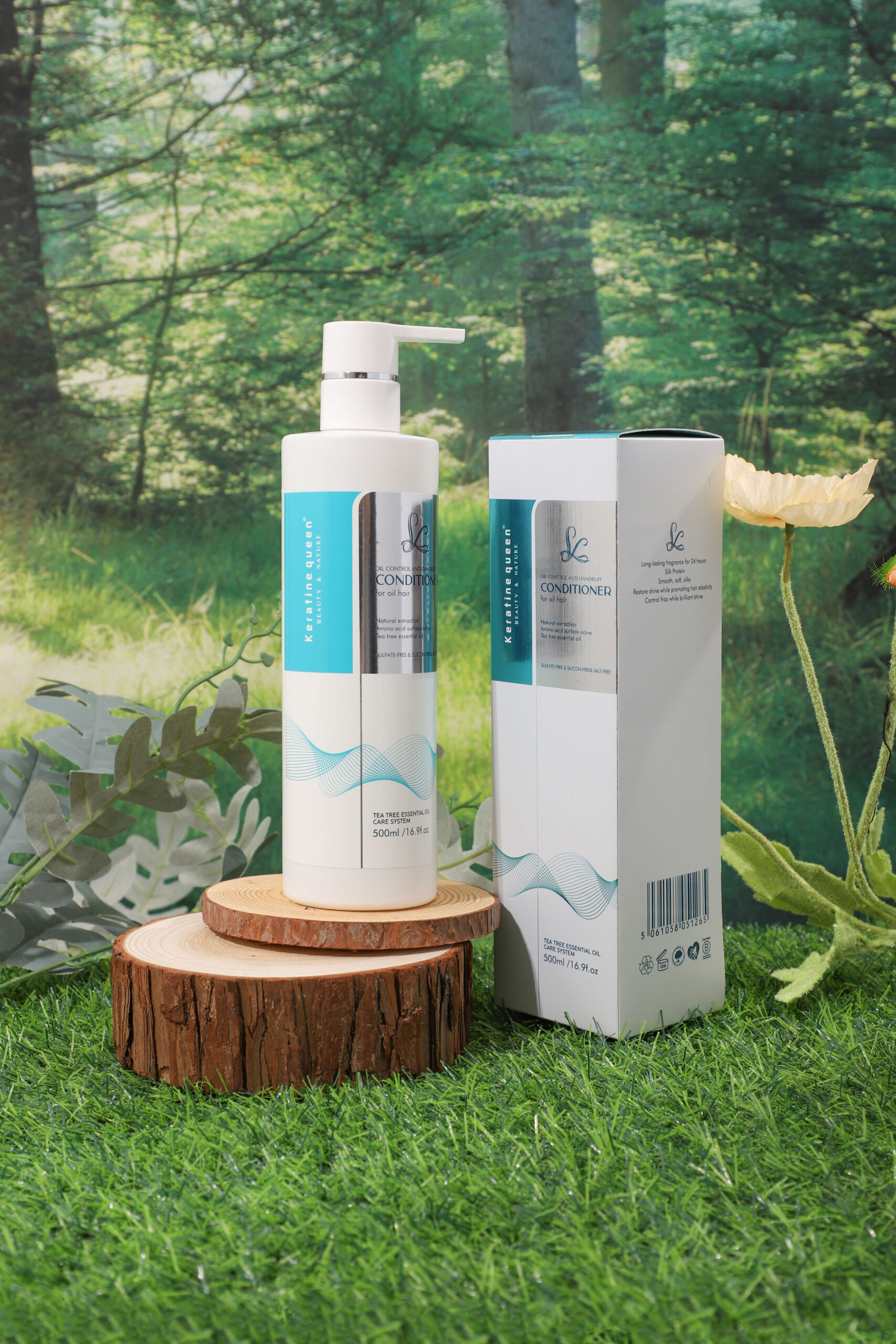 Keratine queen Oil Control Anti-Dandruff Tea Tree Oil Hair Care Set - Image 8