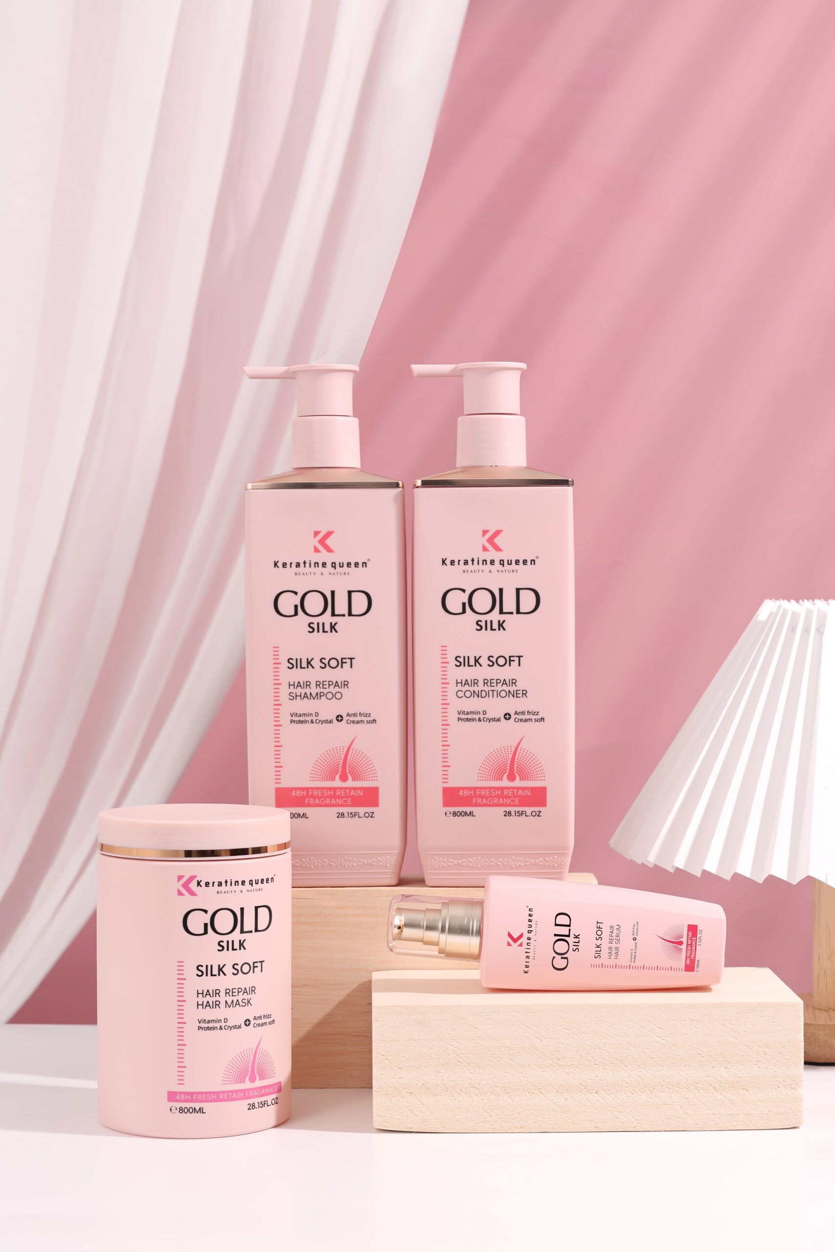 Keratine queen Silk Soft Hair Repair Care Set - Image 2