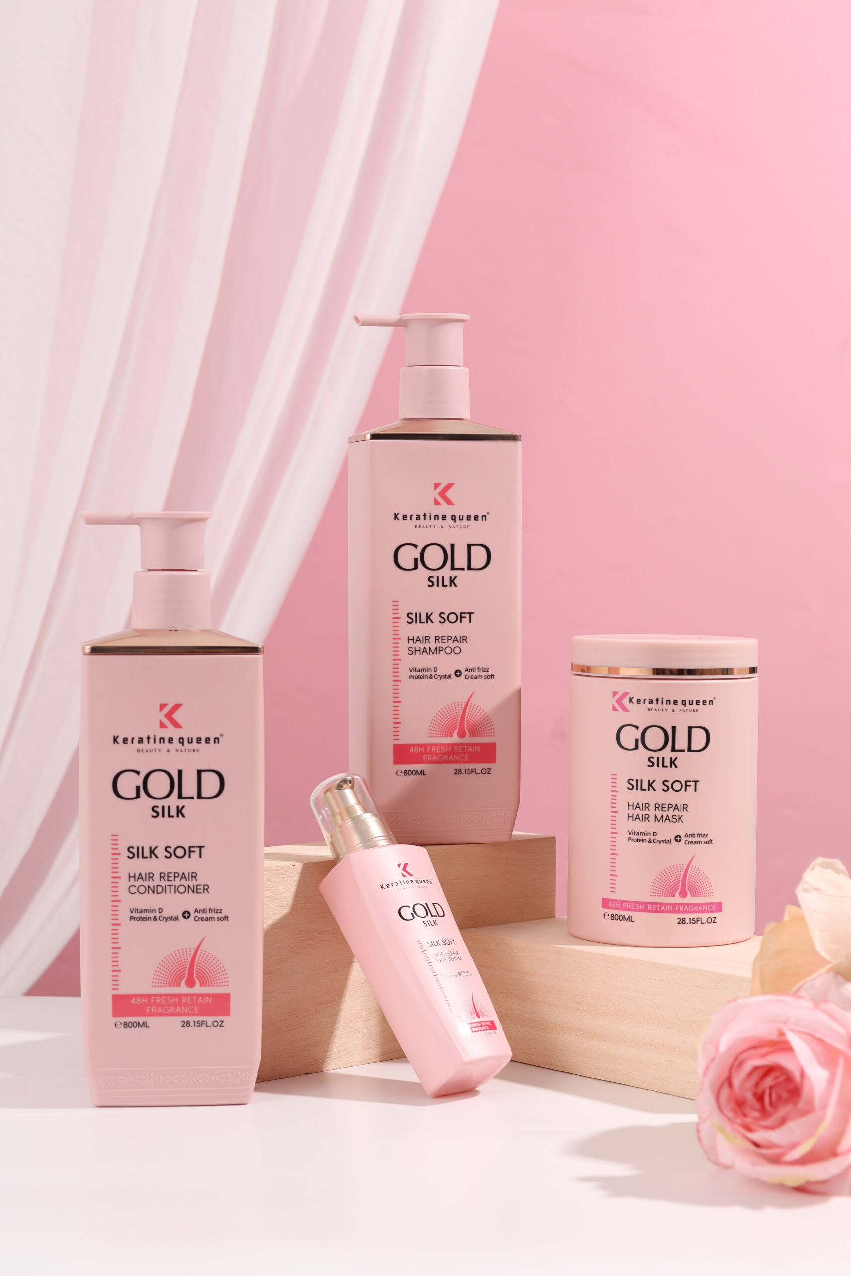 Keratine queen Silk Soft Hair Repair Care Set