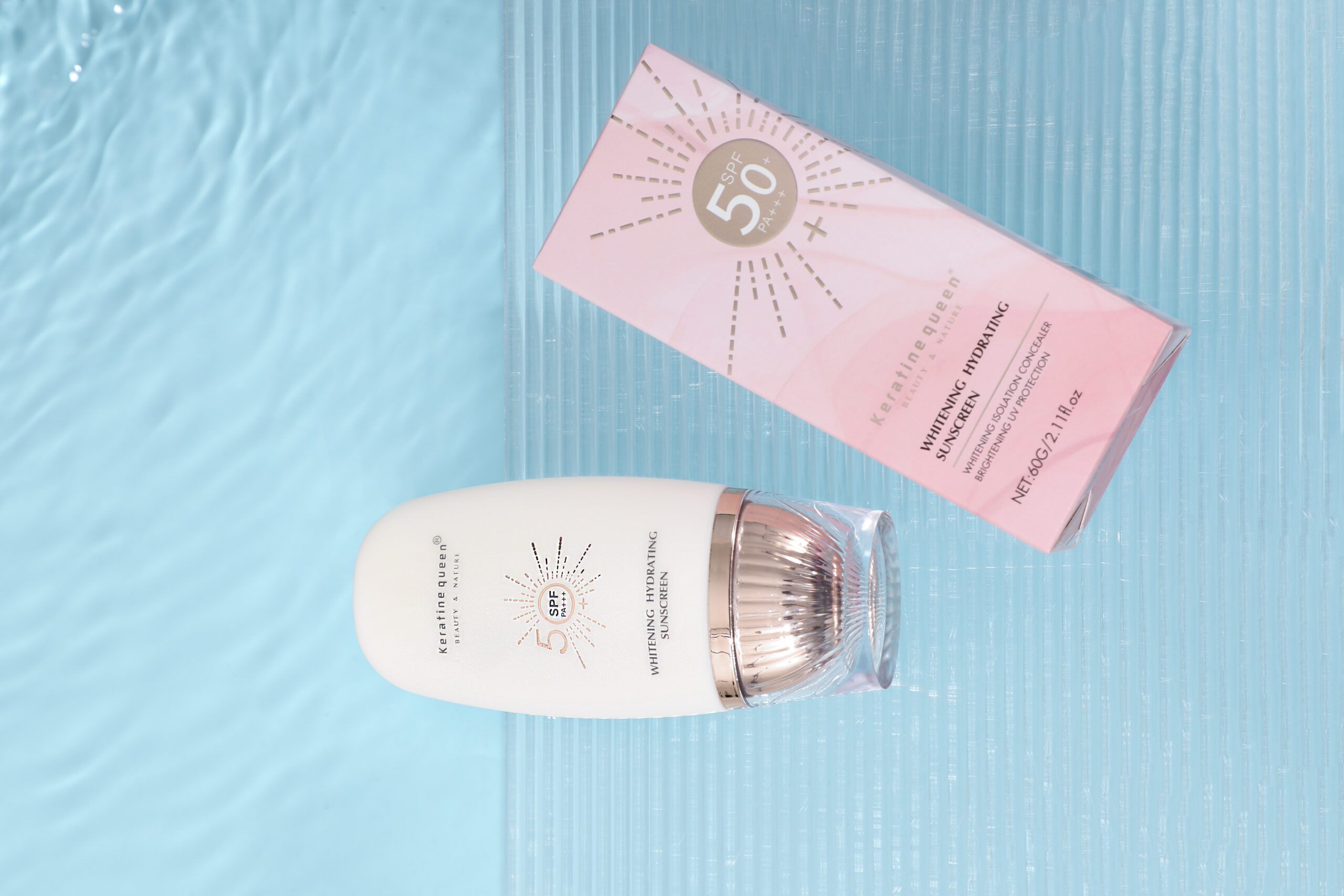 Keratine queen Whitening Hydrating Sunscreen 60g - Image 6