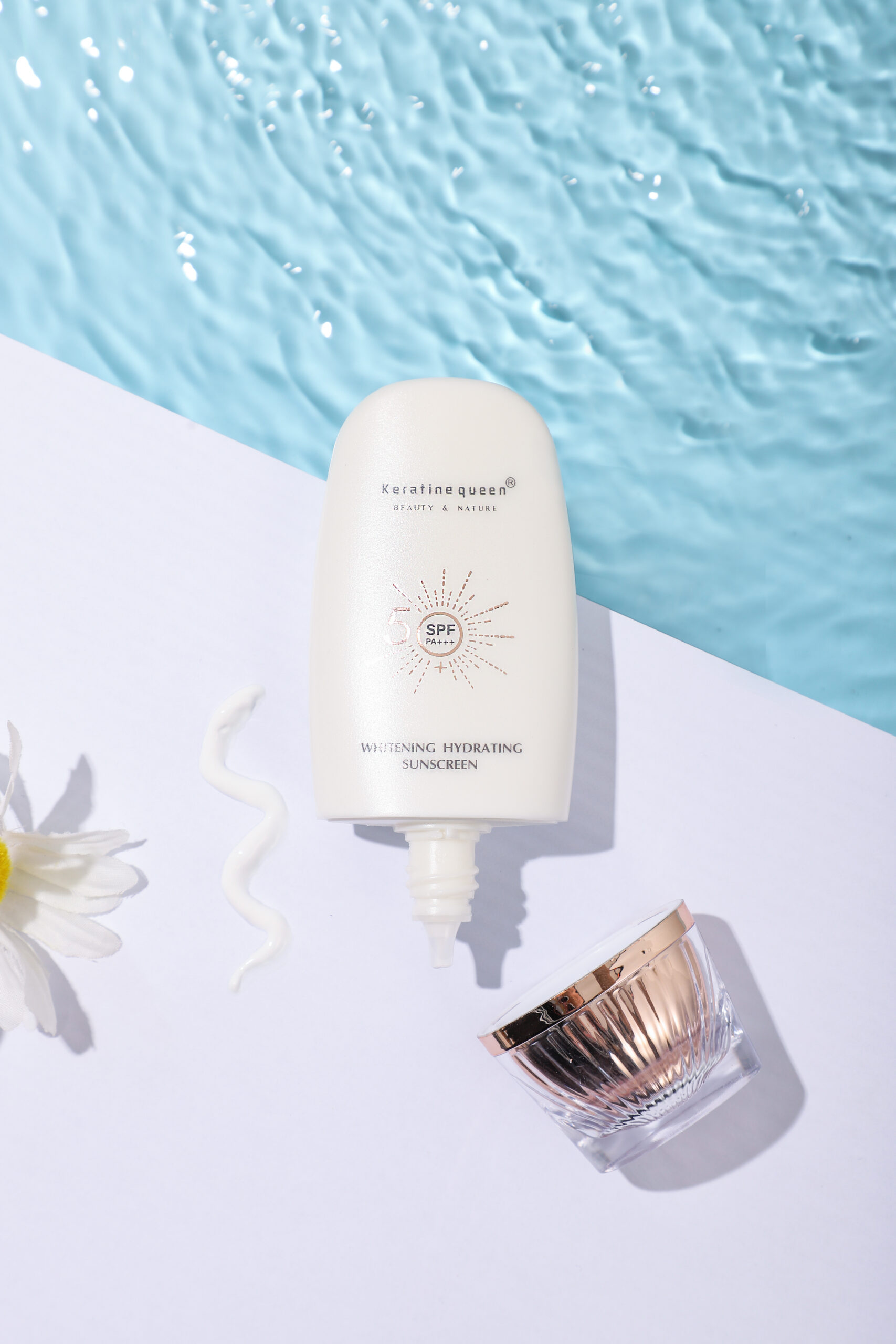 Keratine queen Whitening Hydrating Sunscreen 60g - Image 3