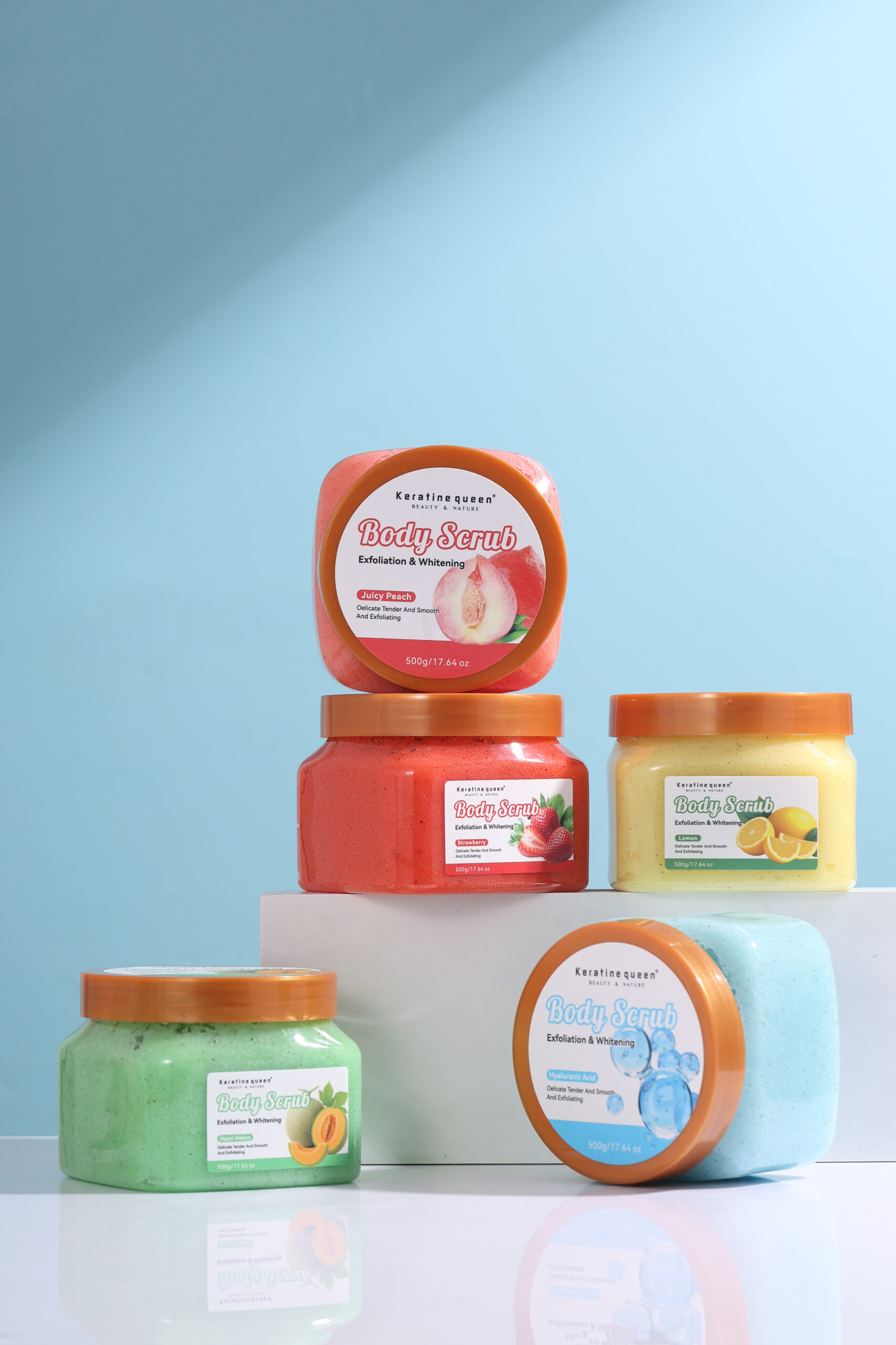 Keratine queen 500g Multi-scented Exfoliation & Whitening Body Scrub - Image 2