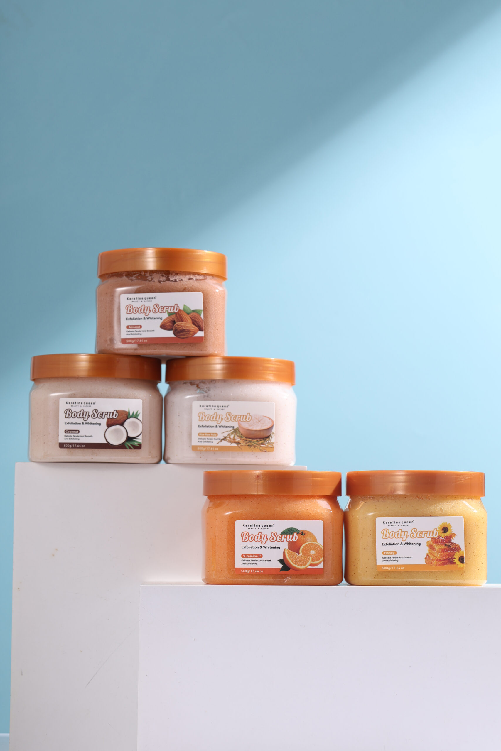 Keratine queen 500g Multi-scented Exfoliation & Whitening Body Scrub - Image 4