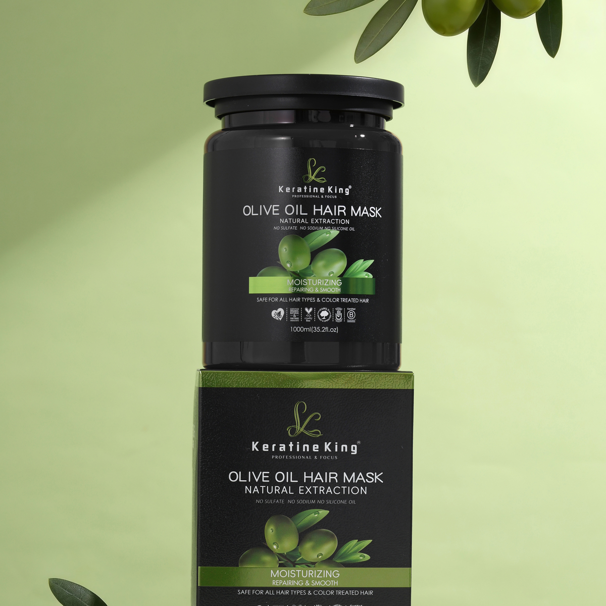 Olive Deeply Moisturizes Anti Hair Loss Hair Care Set - Image 4