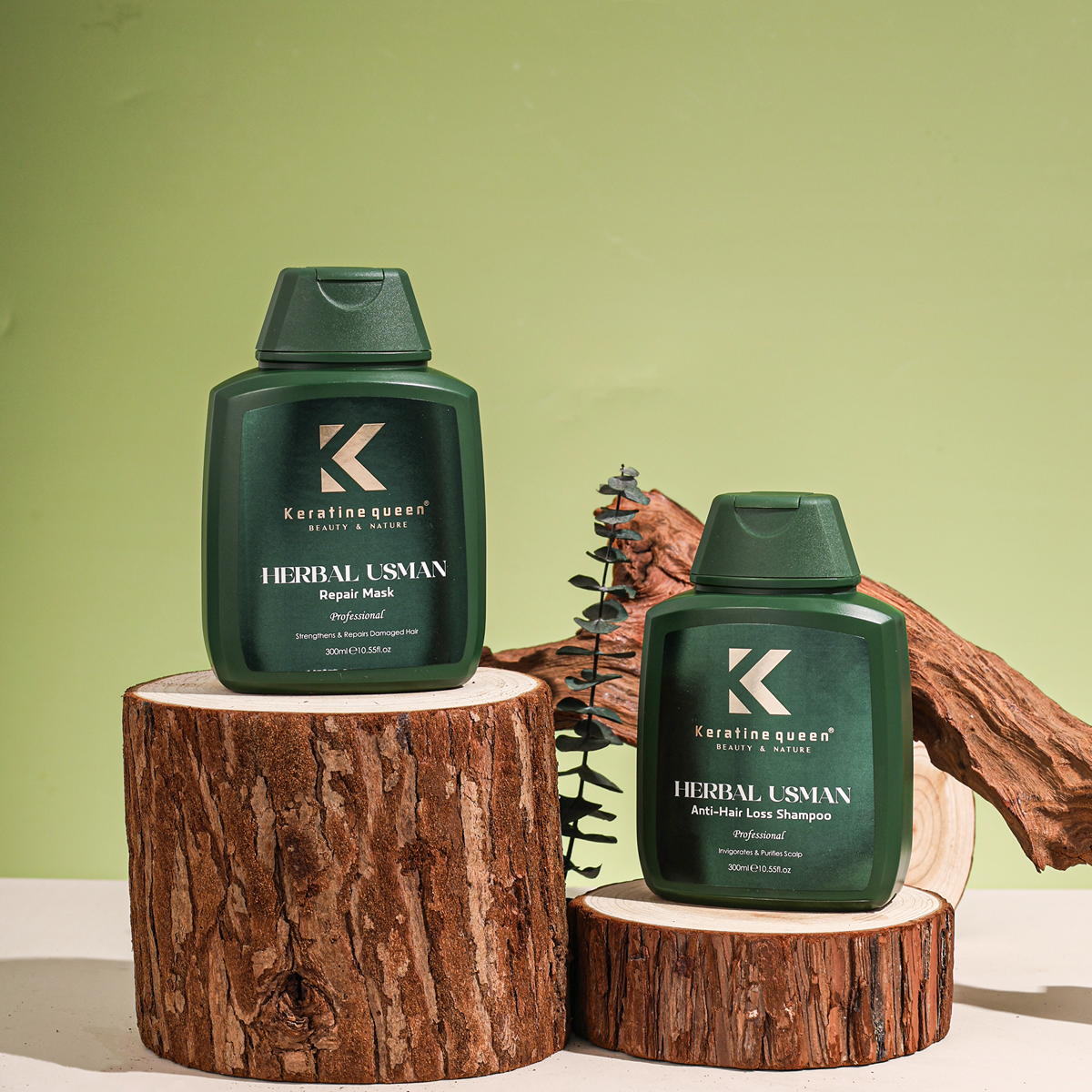 Herbal Usman Anti-Hair Loss Hair Care Set - Image 3